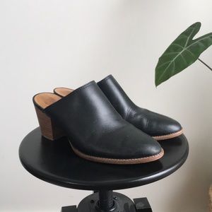 Madewell The Harper mule black block heel size 7.5